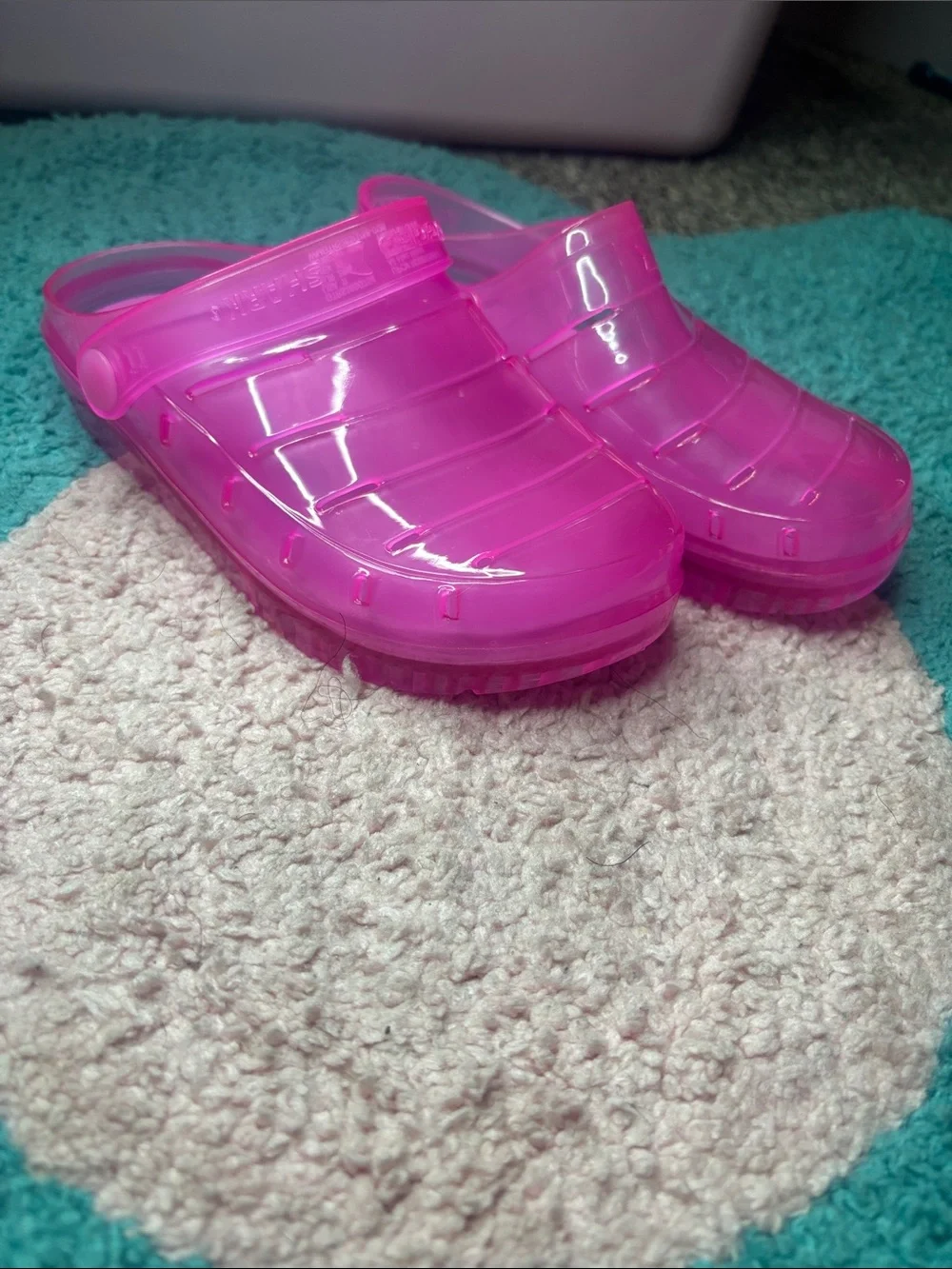 Kids Jelly Clog Sandals - Bright Pink